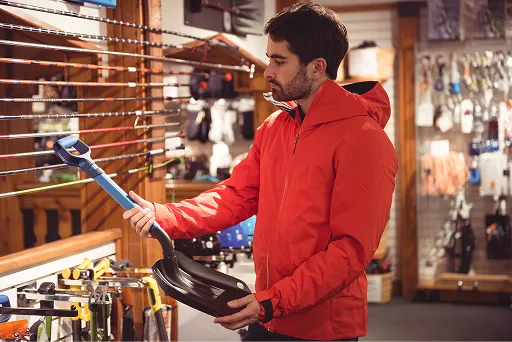 Building supply store POS in use
